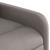 Fotoliu rabatabil electric, gri taupe, material textil GartenMobel Dekor