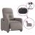 Fotoliu rabatabil electric, gri taupe, material textil GartenMobel Dekor