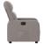 Fotoliu rabatabil electric, gri taupe, material textil GartenMobel Dekor