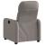 Fotoliu rabatabil electric, gri taupe, material textil GartenMobel Dekor