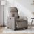 Fotoliu electric de masaj rabatabil, gri taupe, textil GartenMobel Dekor
