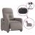 Fotoliu electric de masaj rabatabil, gri taupe, textil GartenMobel Dekor