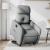 Fotoliu electric rabatabil cu ridicare, gri deschis, textil GartenMobel Dekor