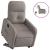 Fotoliu electric rabatabil cu ridicare, gri taupe, textil GartenMobel Dekor