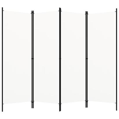 Paravan de cameră cu 4 panouri, alb crem, 200 x 180 cm  GartenMobel Dekor