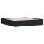 Cadru de pat cu sertare negru 200x200 cm lemn prelucrat GartenMobel Dekor