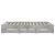 Cadru de pat cu sertare gri beton 200x200 cm lemn prelucrat GartenMobel Dekor
