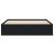Cadru pat cu sertare negru extralucios 150x200cm lemn prelucrat GartenMobel Dekor