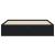 Cadru de pat cu sertare, negru, 140x190 cm, lemn prelucrat GartenMobel Dekor