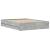 Cadru de pat cu sertare, gri beton, 140x190 cm, lemn prelucrat GartenMobel Dekor