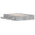 Cadru de pat cu sertare, gri beton, 140x190 cm, lemn prelucrat GartenMobel Dekor