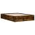 Cadru pat cu sertare stejar fumuriu 135x190 cm lemn prelucrat GartenMobel Dekor
