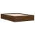 Cadru pat cu sertare, stejar maro, 135x190 cm, lemn prelucrat GartenMobel Dekor