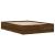 Cadru pat cu sertare, stejar maro, 135x190 cm, lemn prelucrat GartenMobel Dekor
