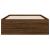 Cadru de pat cu sertare stejar maro 75x190 cm lemn prelucrat GartenMobel Dekor
