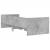 Cadru de pat cu sertare, gri beton, 90x190 cm GartenMobel Dekor