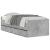 Cadru de pat cu sertare, gri beton, 75x190 cm, mic single GartenMobel Dekor