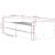 Cadru de pat cu sertare, gri beton, 75x190 cm, mic single GartenMobel Dekor