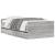 Cadru de pat cu sertare, gri sonoma, 90x200 cm GartenMobel Dekor