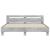 Cadru de pat cu tăblie gri beton 160x200 cm lemn prelucrat GartenMobel Dekor