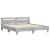 Cadru de pat cu tăblie gri beton 160x200 cm lemn prelucrat GartenMobel Dekor