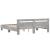 Cadru de pat cu tăblie gri beton 160x200 cm lemn prelucrat GartenMobel Dekor