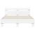Cadru de pat cu tăblie, alb, 120x200 cm, lemn prelucrat GartenMobel Dekor
