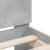 Cadru de pat cu tăblie gri beton 120x190 cm lemn prelucrat GartenMobel Dekor
