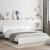 Cadru de pat cu tăblie, alb, 200x200 cm GartenMobel Dekor