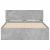 Cadru de pat cu tăblie, gri beton, 120x190 cm GartenMobel Dekor