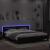 Cadru de pat cu tăblie și LED, negru, 160x200 cm GartenMobel Dekor