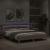 Cadru de pat cu tăblie și LED, stejar sonoma, 160x200 cm GartenMobel Dekor