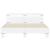 Cadru de pat cu tăblie și LED, alb, 140x190 cm GartenMobel Dekor