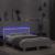 Cadru de pat cu tăblie și LED, alb, 120x190 cm GartenMobel Dekor