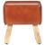Bancă Bok gimnastică maro 38 cm piele naturală/lemn masiv mango GartenMobel Dekor