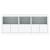 Servantă cu lumini LED, alb, 162x37x67 cm GartenMobel Dekor