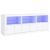 Servantă cu lumini LED, alb, 181,5x37x67 cm GartenMobel Dekor