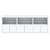 Servantă cu lumini LED, alb, 181,5x37x67 cm GartenMobel Dekor