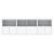 Servantă cu lumini LED, alb, 202x37x67 cm GartenMobel Dekor
