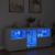 Servantă cu lumini LED, alb, 162x37x67 cm GartenMobel Dekor