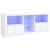 Servantă cu lumini LED, alb, 181,5x37x67 cm GartenMobel Dekor