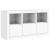 Servantă cu lumini LED, alb, 123x37x67 cm GartenMobel Dekor