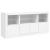 Servantă cu lumini LED, alb, 142,5x37x67 cm GartenMobel Dekor
