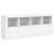 Servantă cu lumini LED, alb, 163x37x67 cm GartenMobel Dekor