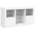 Servantă cu lumini LED, alb, 123x37x67 cm GartenMobel Dekor