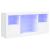 Servantă cu lumini LED, alb, 142,5x37x67 cm GartenMobel Dekor