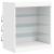 Servantă cu lumini LED, alb, 142,5x37x67 cm GartenMobel Dekor