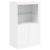 Servantă cu lumini LED, alb, 162x37x100 cm GartenMobel Dekor
