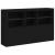 Servantă cu lumini LED, negru, 162x37x100 cm GartenMobel Dekor