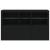 Servantă cu lumini LED, negru, 162x37x100 cm GartenMobel Dekor